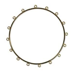 12 Gold Tone Cha-Cha Bracelet Bangle Blanks-12 Blanks- Large 3 Inch Diameter